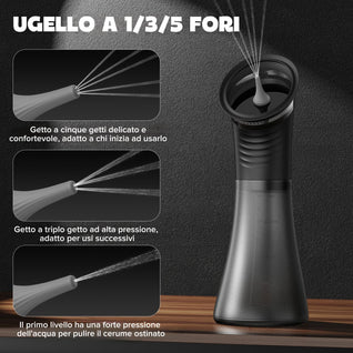 Irrigatore elettrico per la pulizia delle orecchie - ZeroCerume™ Pro