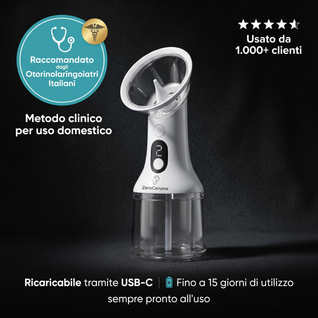 Irrigatore elettrico per la pulizia delle orecchie - ZeroCerume™